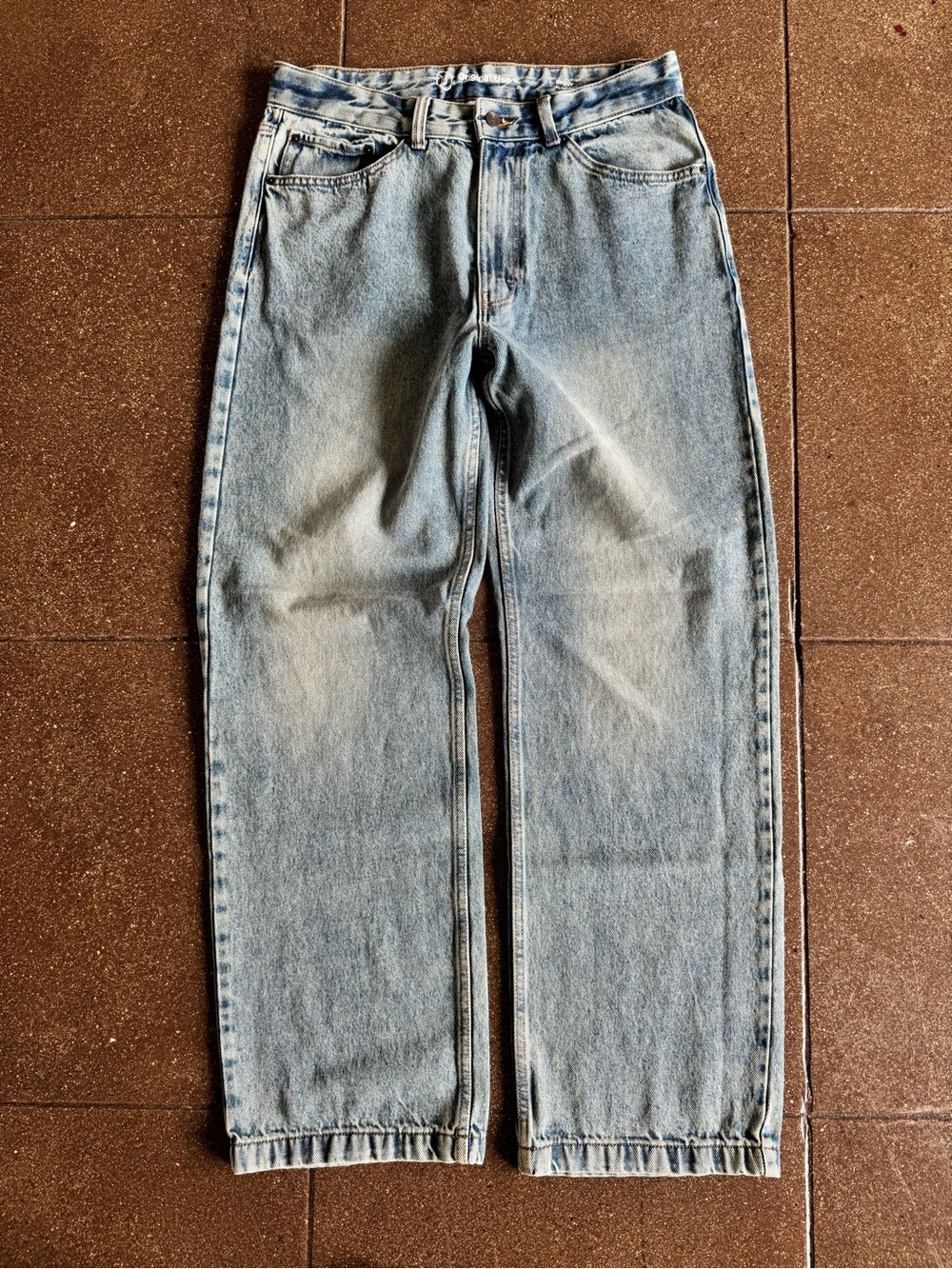 Original Use Light Wash Baggy Jeans